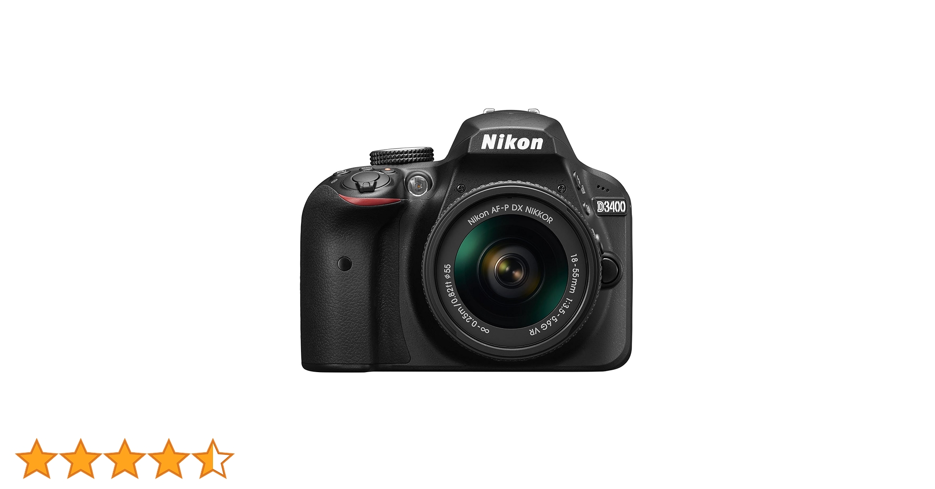 Bluetooth搭載❤️Nikon D3400 ⭐スマホ転送 一眼レフ カメラ ニコン デジタル一眼 Nikon D3400 レンズキット レッド 中古